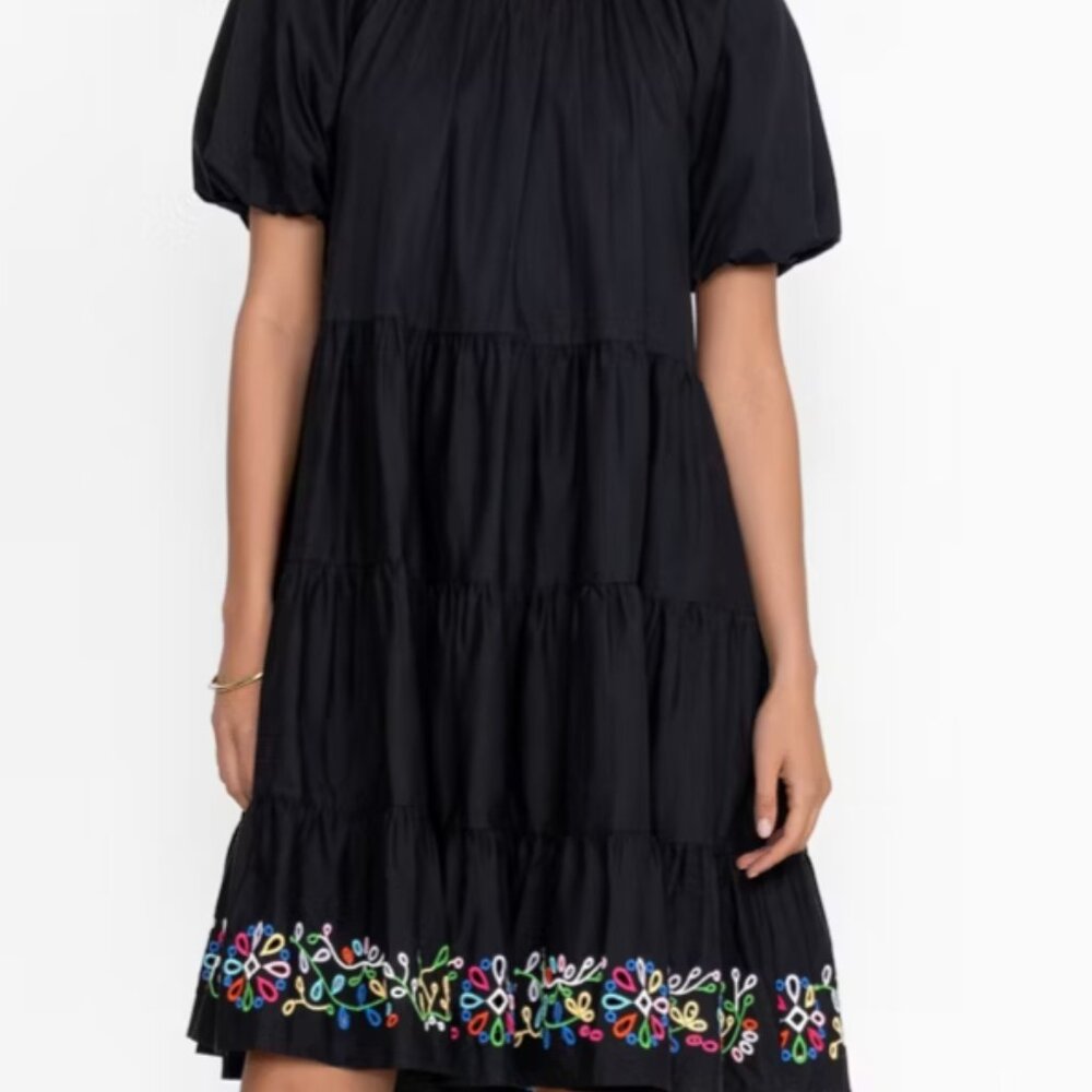 New Johnny Was Amanza Eyelet Mini Dress